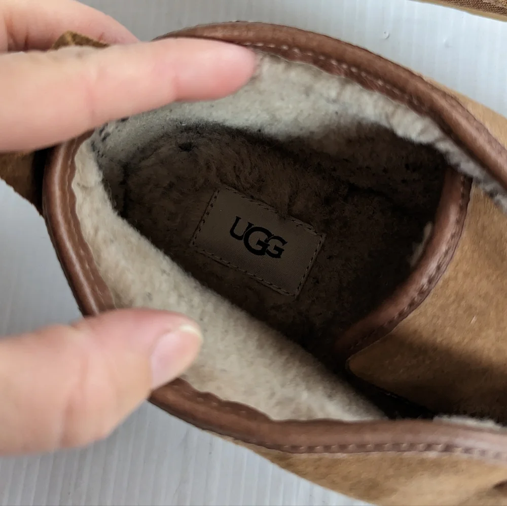 UGG Maksim Men's Cozy Fur lined Lace-up Chukka Ankle Boots Size 13b Hu